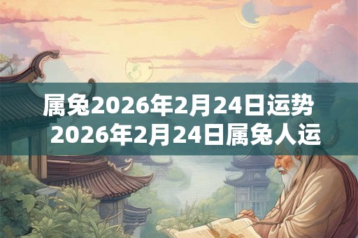 属兔2026年2月24日运势  2026年2月24日属兔人运势详解