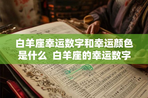 白羊座幸运数字和幸运颜色是什么  白羊座的幸运数字和幸运颜色是啥