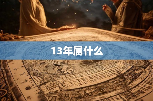 13年属什么 13年属什么