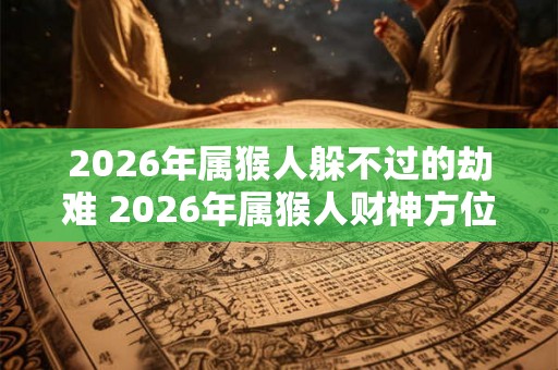 2026年属猴人躲不过的劫难 2026年属猴人财神方位