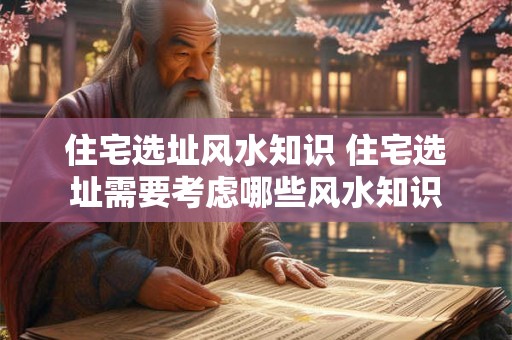 住宅选址风水知识 住宅选址需要考虑哪些风水知识 住宅选址风水知识 住宅选址需要考虑哪些风水知识