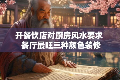 开餐饮店对厨房风水要求  餐厅最旺三种颜色装修