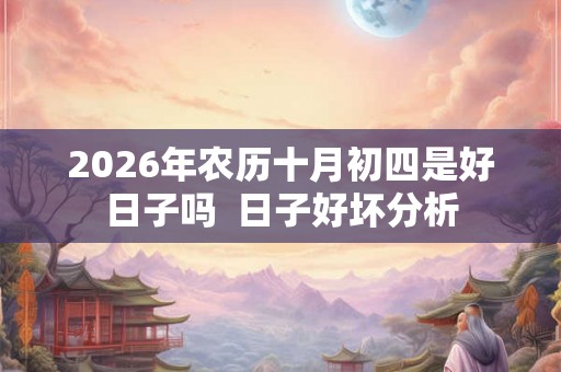 2026年农历十月初四是好日子吗  日子好坏分析