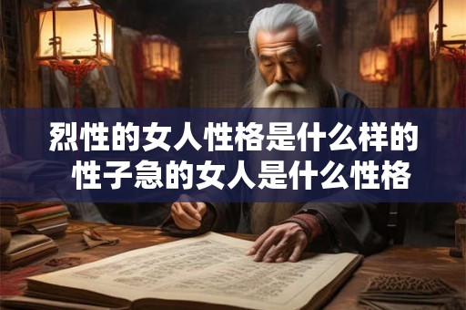 烈性的女人性格是什么样的  性子急的女人是什么性格