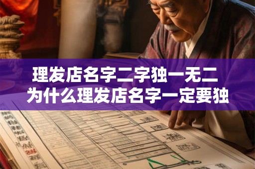 理发店名字二字独一无二 为什么理发店名字一定要独一无二