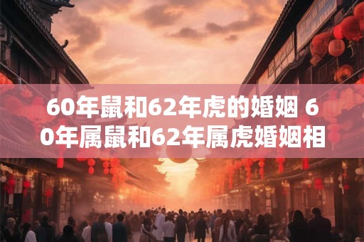 60年鼠和62年虎的婚姻 60年属鼠和62年属虎婚姻相配吗