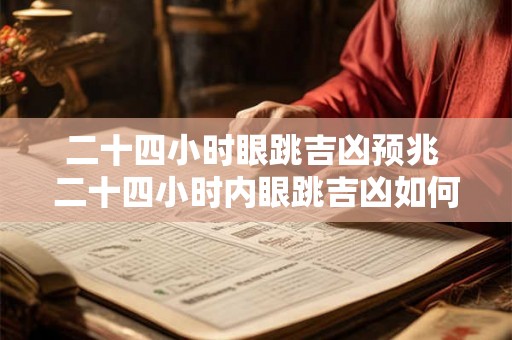 二十四小时眼跳吉凶预兆 二十四小时内眼跳吉凶如何预测