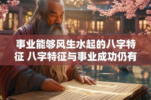 事业能够风生水起的八字特征 八字特征与事业成功仍有关系吗