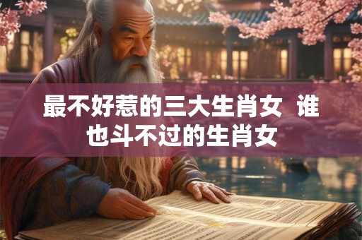 最不好惹的三大生肖女  谁也斗不过的生肖女