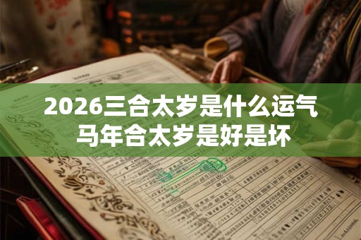 2026三合太岁是什么运气 马年合太岁是好是坏