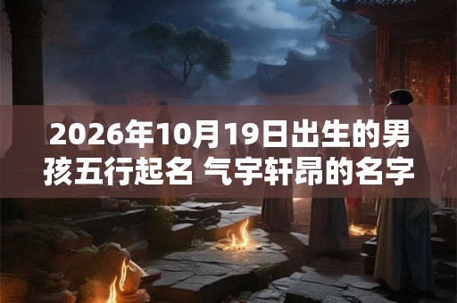 2026年10月19日出生的男孩五行起名 气宇轩昂的名字