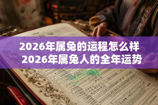2026年属兔的运程怎么样  2026年属兔人的全年运势