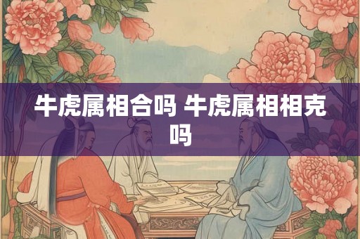牛虎属相合吗 牛虎属相相克吗