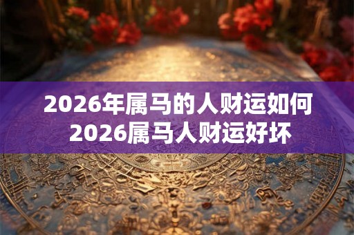 2026年属马的人财运如何 2026属马人财运好坏