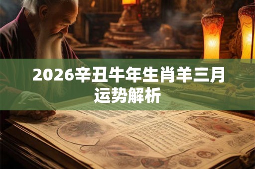 2026辛丑牛年生肖羊三月运势解析
