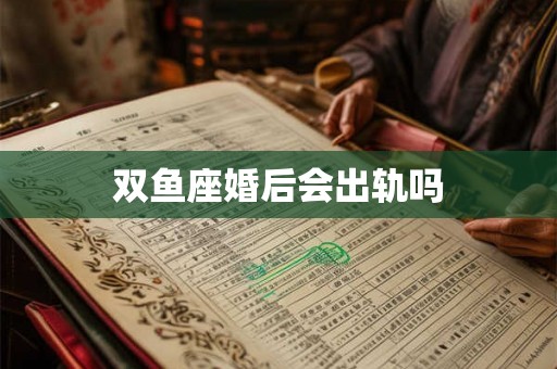 双鱼座婚后会出轨吗