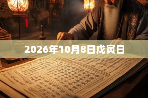 2026年10月8日戊寅日 2026年10月8日戊寅日