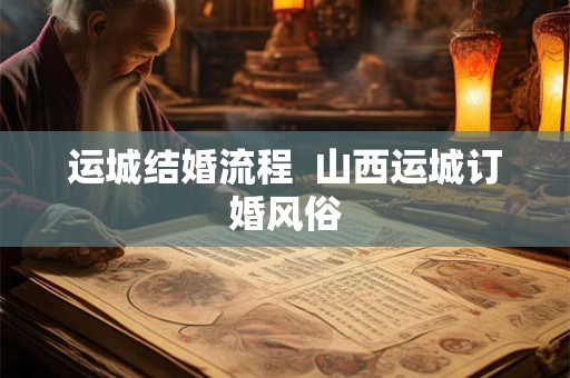 运城结婚流程 山西运城订婚风俗 运城结婚流程 山西运城订婚风俗