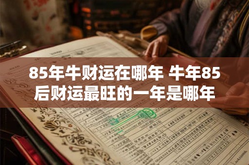 85年牛财运在哪年 牛年85后财运最旺的一年是哪年