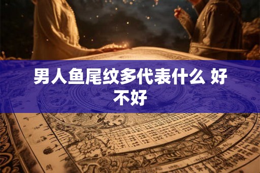 男人鱼尾纹多代表什么 好不好