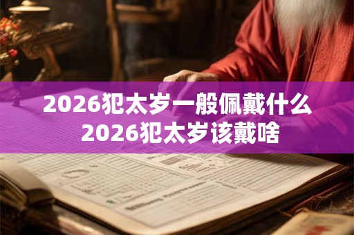 2026犯太岁一般佩戴什么 2026犯太岁该戴啥