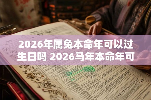 2026年属兔本命年可以过生日吗 2026马年本命年可以摆寿宴吗 2026年属兔本命年可以过生日吗 2026马年本命年可以摆寿宴吗
