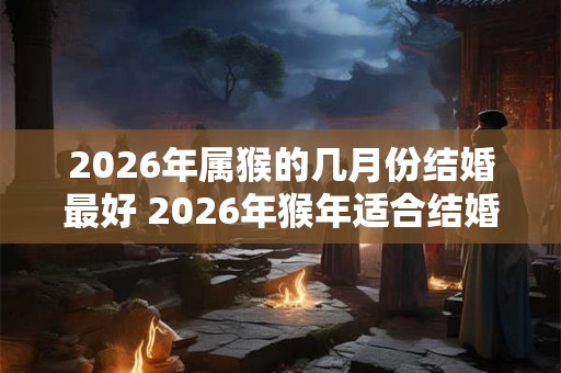 2026年属猴的几月份结婚最好 2026年猴年适合结婚的月份