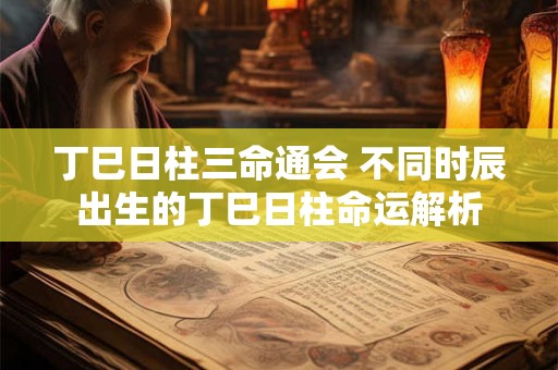 丁巳日柱三命通会 不同时辰出生的丁巳日柱命运解析