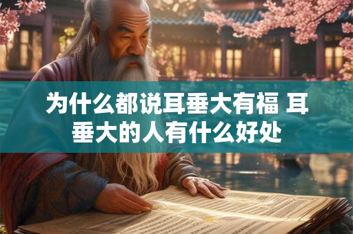 为什么都说耳垂大有福 耳垂大的人有什么好处