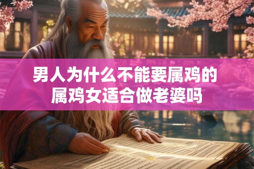 男人为什么不能要属鸡的 属鸡女适合做老婆吗