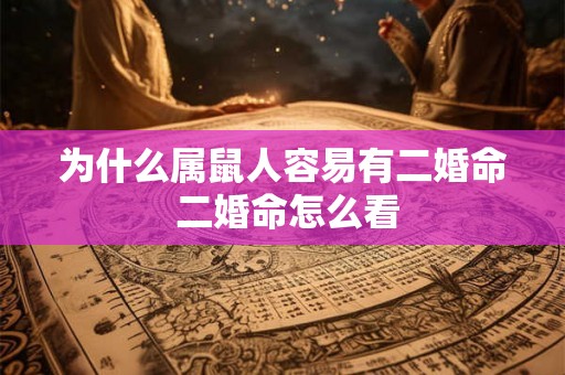 为什么属鼠人容易有二婚命 二婚命怎么看