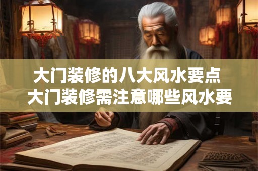 大门装修的八大风水要点 大门装修需注意哪些风水要点 大门装修的八大风水要点 大门装修需注意哪些风水要点