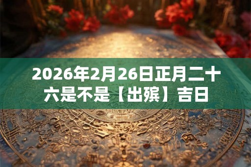 2026年2月26日正月二十六是不是【出殡】吉日 2026年2月26日正月二十六是不是【出殡】吉日