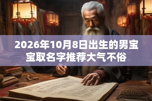 2026年10月8日出生的男宝宝取名字推荐大气不俗