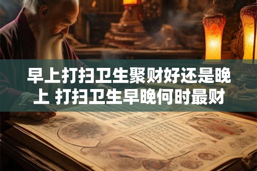 早上打扫卫生聚财好还是晚上 打扫卫生早晚何时最财运