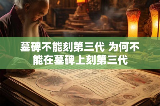 墓碑不能刻第三代 为何不能在墓碑上刻第三代 墓碑不能刻第三代 为何不能在墓碑上刻第三代