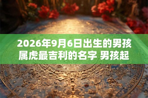 2026年9月6日出生的男孩属虎最吉利的名字 男孩起名注意事项