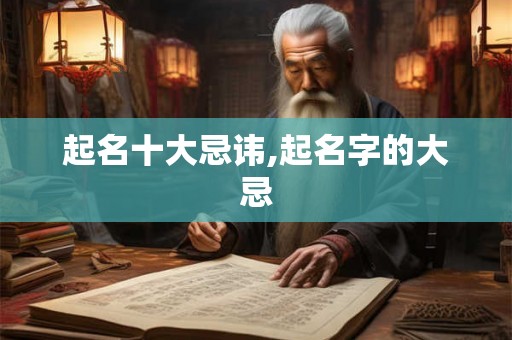 起名十大忌讳,起名字的大忌 起名十大忌讳,起名字的大忌
