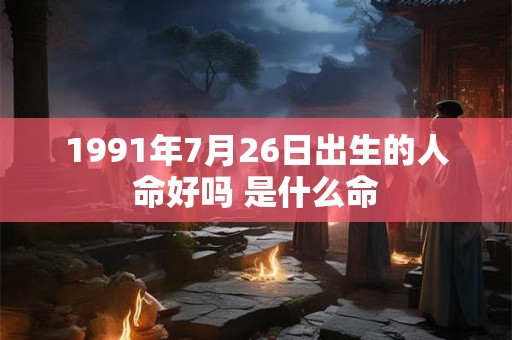 1991年7月26日出生的人命好吗 是什么命