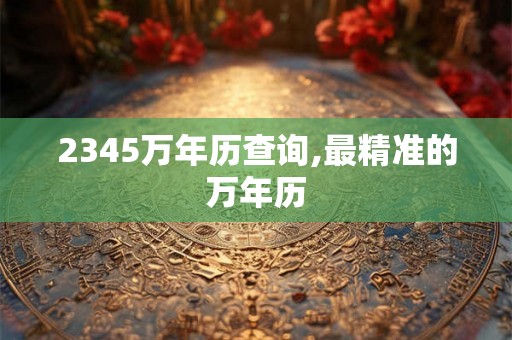 2345万年历查询,最精准的万年历