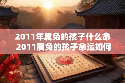 2011年属兔的孩子什么命 2011属兔的孩子命运如何