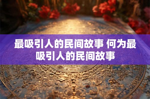 最吸引人的民间故事 何为最吸引人的民间故事