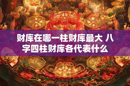 财库在哪一柱财库最大 八字四柱财库各代表什么