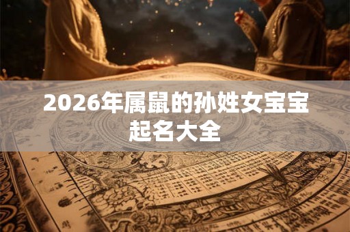 2026年属鼠的孙姓女宝宝起名大全 2026年属鼠的孙姓女宝宝起名大全