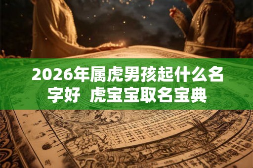 2026年属虎男孩起什么名字好  虎宝宝取名宝典