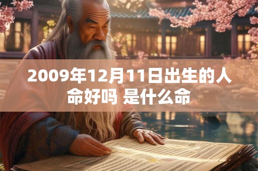2009年12月11日出生的人命好吗 是什么命