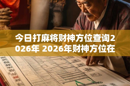 今日打麻将财神方位查询2026年 2026年财神方位在哪打麻将 今日打麻将财神方位查询2026年 2026年财神方位在哪打麻将