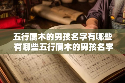 五行属木的男孩名字有哪些 有哪些五行属木的男孩名字