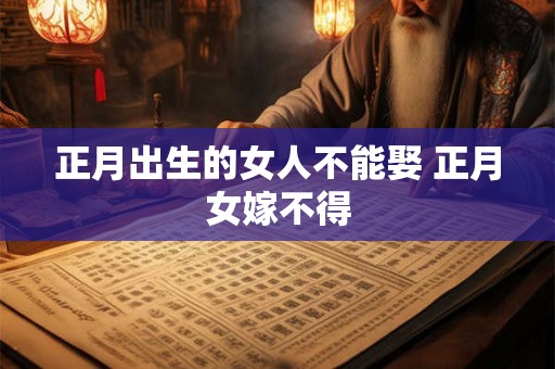 正月出生的女人不能娶 正月女嫁不得