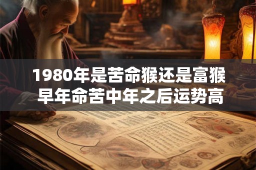 1980年是苦命猴还是富猴 早年命苦中年之后运势高涨